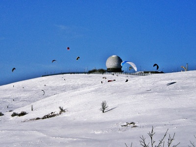 Snowkiten Wasserkupe